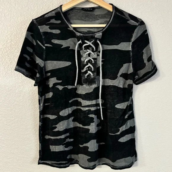 Womens (6) BUNDLE Tanks Shirts T Shirt Spring Casual Basics Camo Gingham small - Picture 6 of 8